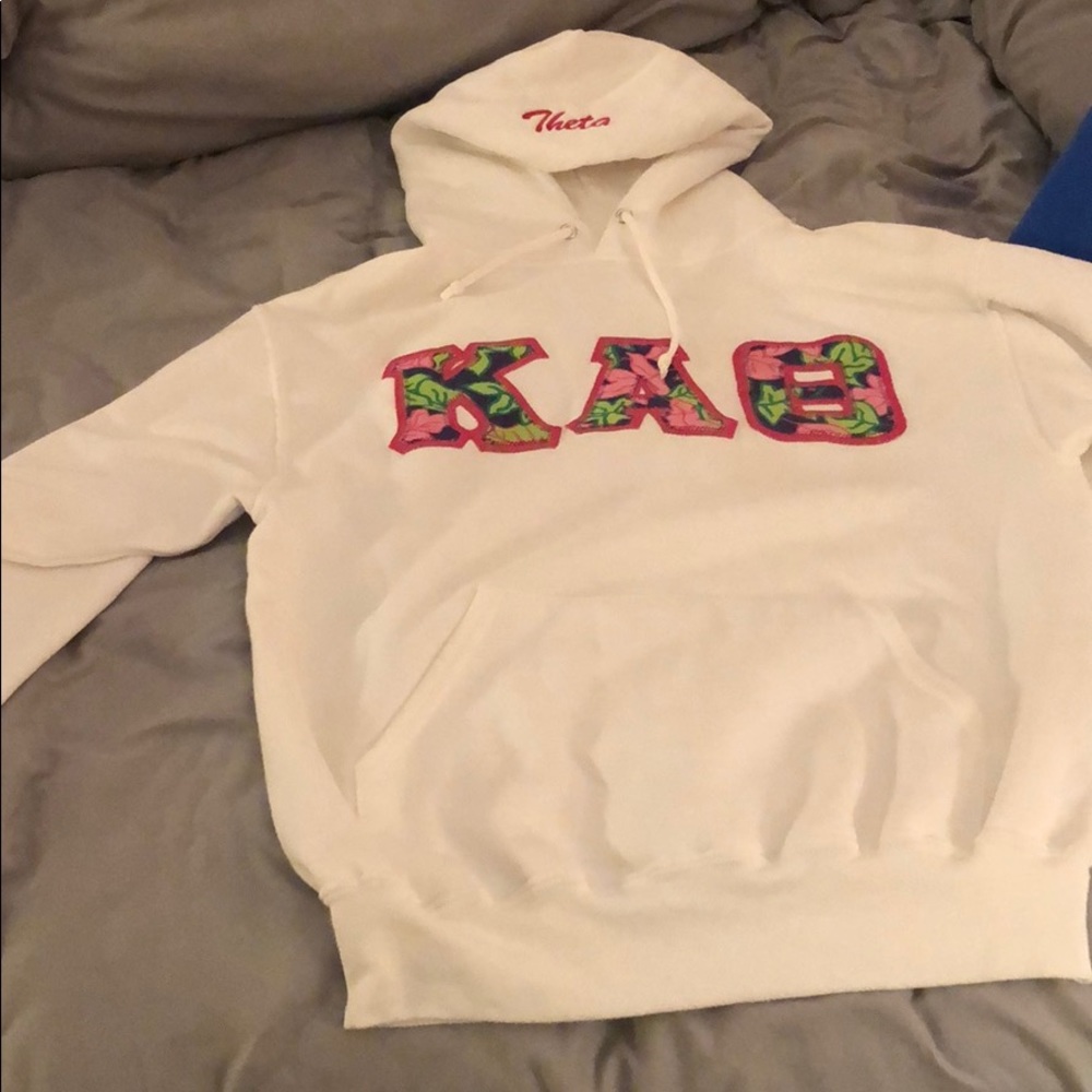 KAθ sweatshirt with Lilly Pulitzer print